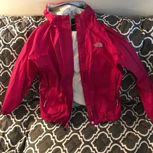 Pink North Face Rain Coat/Jacket
